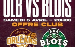 Sortie club - match OLB / ADA Blois - samedi 5 avril 2025